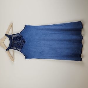 Mudd High Neck Lace Dress